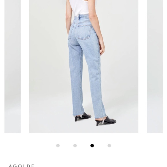 Agolde Criss Cross Straight Jean Size 28 Color Dimension - Picture 3 of 8